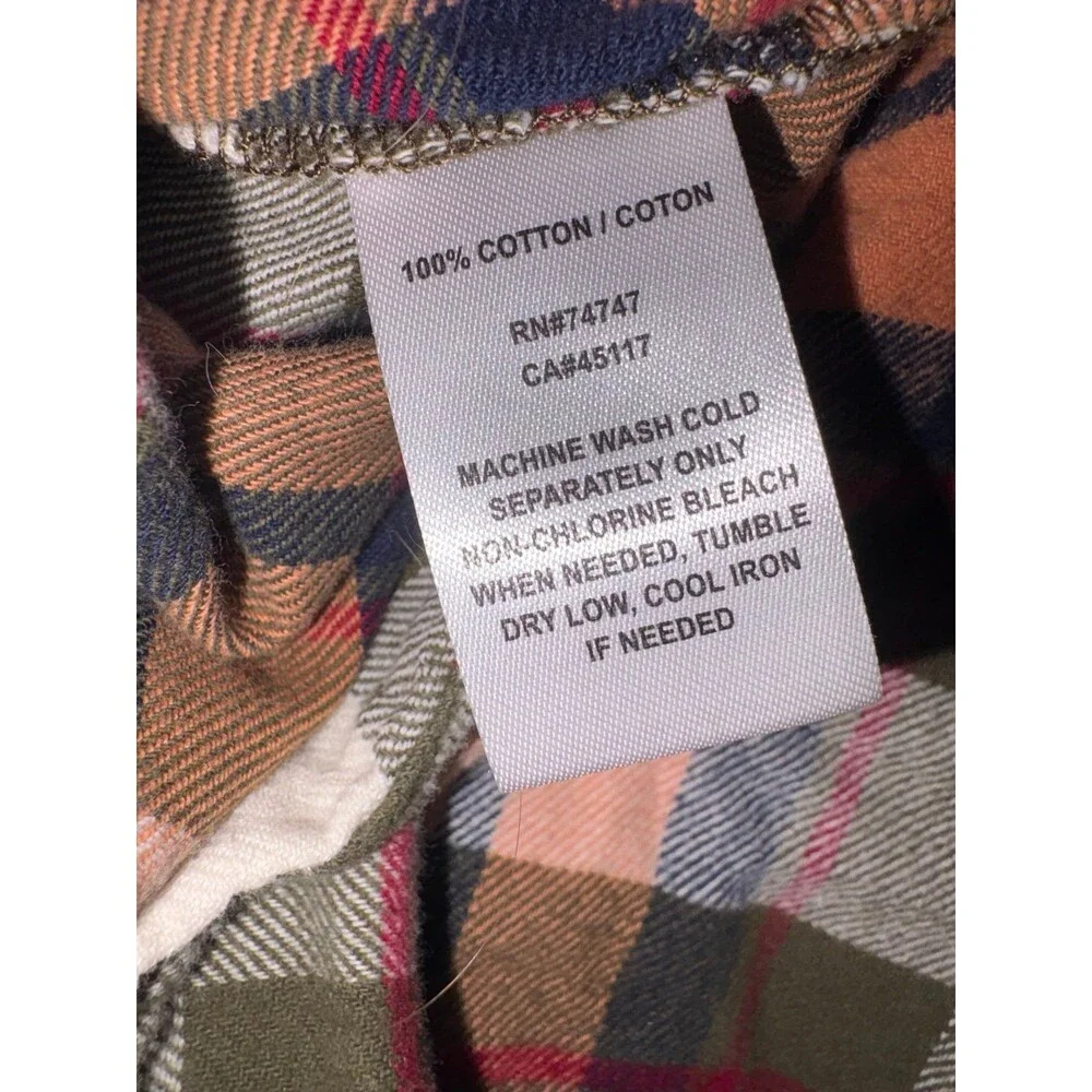 100% Cotton Natural Reflections Flannel - Size Large